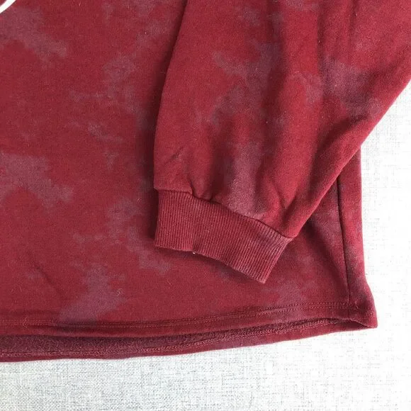 Wizarding World of Harry Potter Women's 1X  Crop Hoodie Sweatshirt Maroon Snitch - Picture 4 of 9